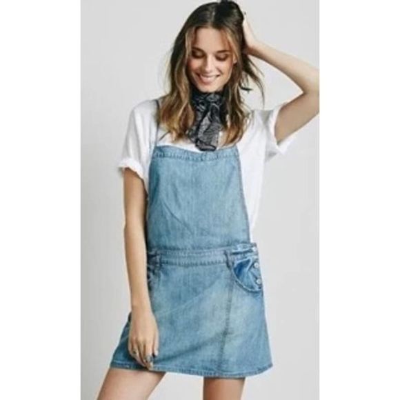 Free People Pants - FREE PEOPLE SAVANNAH CHAMBRAY JUMPER